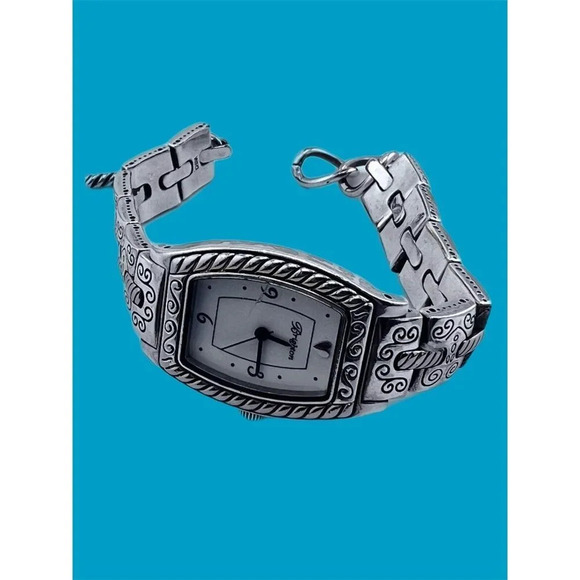 BRIGHTON TOLEDO Silver Gold PLATED New Battery Bracelet WATCH